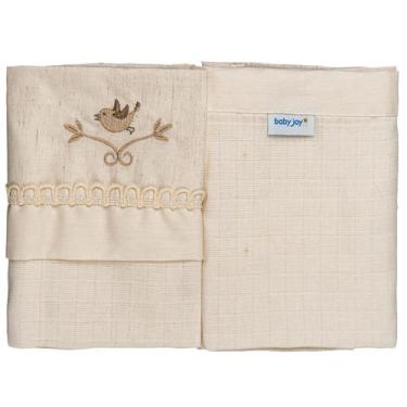 Imagem de Fralda de Pano para Bebê 2 Unidades 68 cm x 70 cm Baby Joy, passaro na