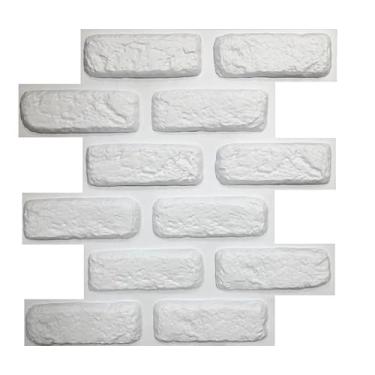 Imagem de Kit 5m² Placas Revestimento De Parede 3d Tijolinho Encaixe
