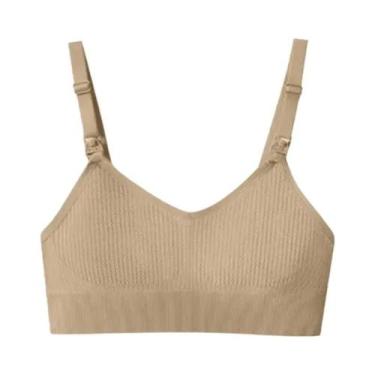 Imagem de Sutiã De Amamentação Confortável Para Mulheres, Sem Aros, Anti-Flacide