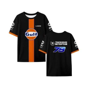 Imagem de Camiseta Masculina De Secagem Rápida Com Estampa 3D De Corrida De Moto