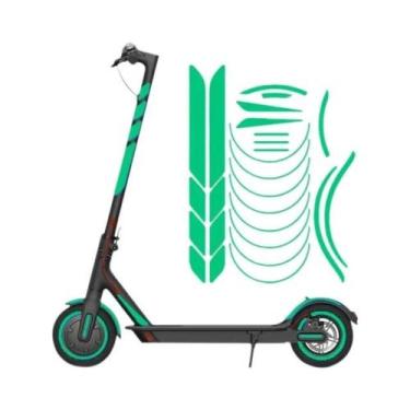 Imagem de Adesivos Refletivos Para Rodas Para XIAOMI M365 pro 1S, Fita De Apliqu