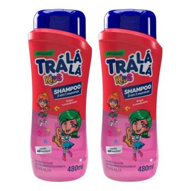 Imagem de Kit C/2 Shampoo 2 Em 1 Infantil Rosa Trá Lá Lá Kids