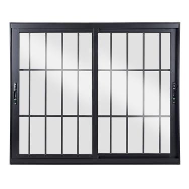 Imagem de Janela De Alumínio De Correr 120x200x10cm 2 Folhas Móveis Vidro Liso Topsul Esquadrisul