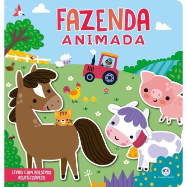 Imagem de Fazenda Animada - Livro com adesivos reutilizáveis