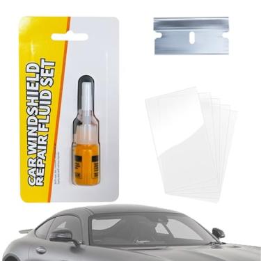 Imagem de Kit de reparo de para- rachado - Chips líquido com filme de cura, kit de reparo de para- de janela de de 2 ml, para veículos SUV, caminhonete, caminhonete, trailer, viagens ao ar livre