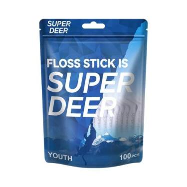 Imagem de Fio Dental Descartável De Linha Dupla De Alta Tensão Com Palito Para C