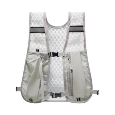 Imagem de Colete Refletivo Leve Para Corrida Com Bolso Para Hidratação E Compart