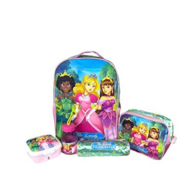 Imagem de Mochila Escolar Infantil + Super Kit Princesas Winth BPD33066-Feminino