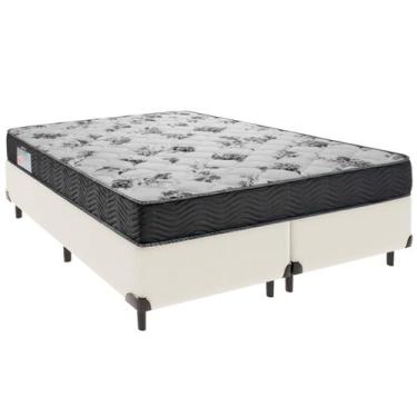 Imagem de Cama Box Queen e Colchão ISO 100 Espuma Ortobom Palha