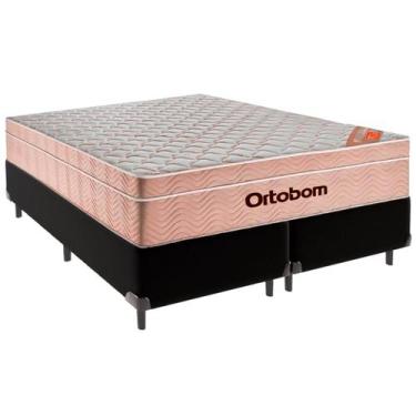 Imagem de Cama Box Queen e Colchão Airtech Spring Pocket Molas Ensacadas Ortobom
