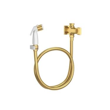 Imagem de Ducha Higienica C/registro E Derivacao Polo Gold/gat.branco - Deca - D