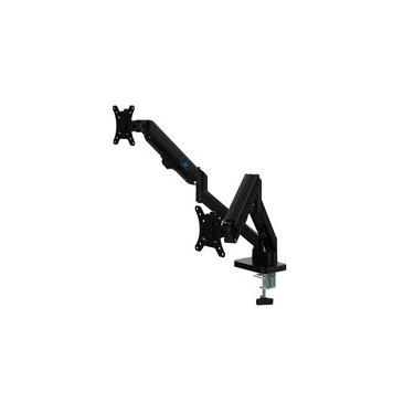 Imagem de Suporte de Mesa Articulado para 2 Monitores de 17" a 32" Ergofirst, Ajuste com Pistão a Gás, Preto - G16-C024