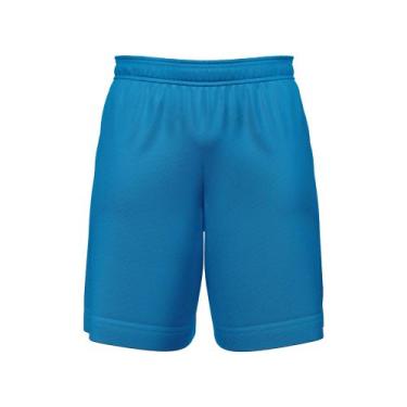 Imagem de Bermuda Masculina Dryfit Com Bolso Academia Corrida Azul - Fantasia Br
