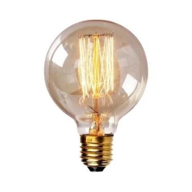 Imagem de Lâmpada Incandescente Vintage Edison ST64 G80 G95 T10 T45 E27 40W Regu