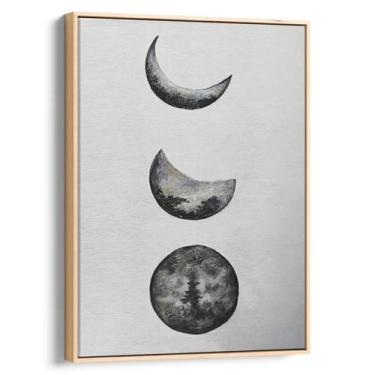 Imagem de Quadro Fases da Lua em Desenho Minimalista - Mioquadros, 160x100 cm, N