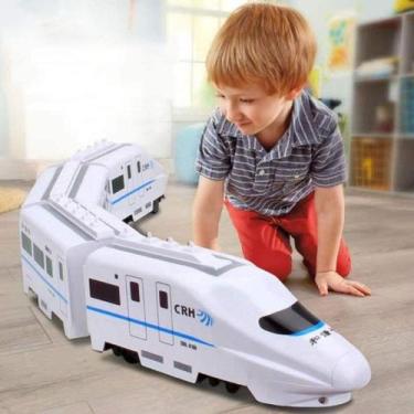 Imagem de Brinquedo Trem 62 CM Elétricos Boloni Simulação Harmony Rail carro met