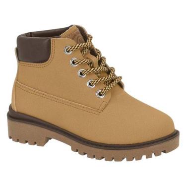 Imagem de Bota Molekinho Coturno Tratorada Baby Menino, Mostarda cafe, 24