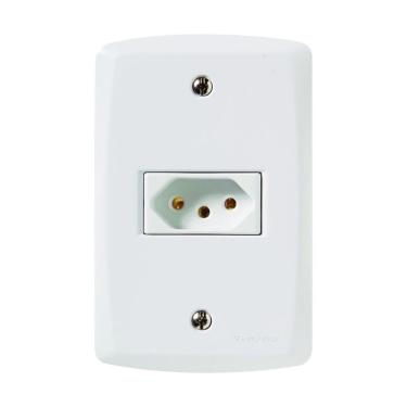 Imagem de Tomada Simples 4x2 2p+t Nbr 20a 250v 57145-013 Branca Tramontina