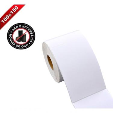 Imagem de Etiqueta Térmica 100x150MM para Identificação de Produtos e Códigos de Barras com Microserrilha Higipack