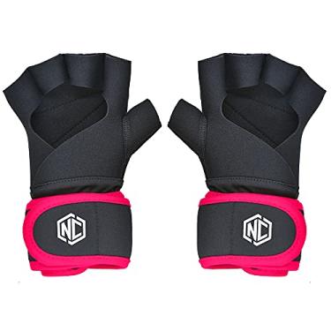 Imagem de Luva Punho em Neoprene (Par) - Preto e Rosa
