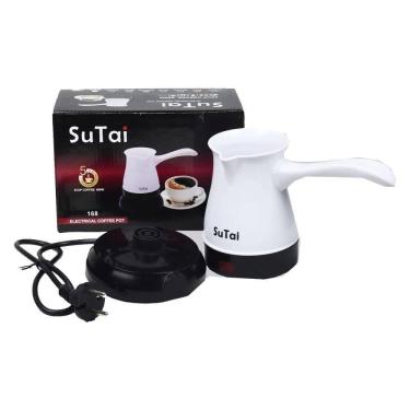 Imagem de Cafeteira Elétrica Espresso Estilo Europeu Turco Branco 600W 110V