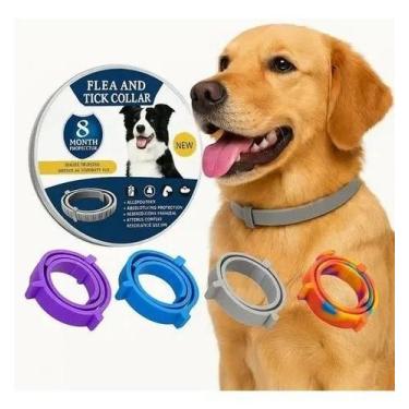 Imagem de Coleira Anti Pulgas Carrapatos Leishmaniose 8 Meses Proteção - Congrat