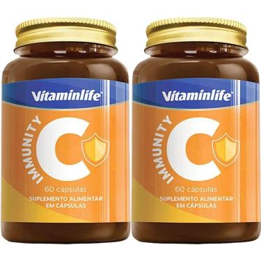 Imagem de Kit 2X Immunity C Própolis + Vitamina C+Zinco+ Vitamina D - 60 Cápsulas - VitaminLife-Masculino
