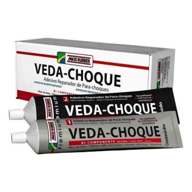 Imagem de Veda Choque 150 Gr Cola Parachoque Maxi Rubber Preto - Congratulations