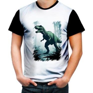 Imagem de Camiseta Colorida T-Rex Tiranossauro Dinossauro Jurassico 1 - Kasubeck