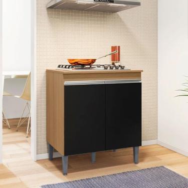 Imagem de Balcão para Cooktop Andréia Armário de Cozinha Compacto 4 bocas 5 boca