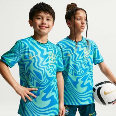 Imagem de Camiseta Brasil Nike 2026 Pré-Jogo Infantil-Unissex