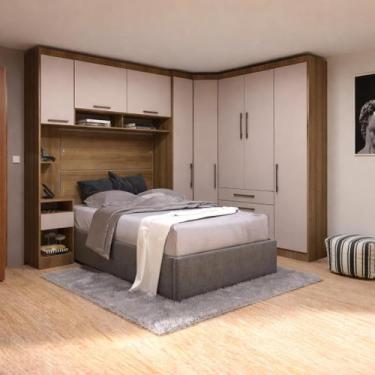 Imagem de Guarda Roupa Dormitório Modulado Casal Queen 1,58 m Canto Paris Lucian