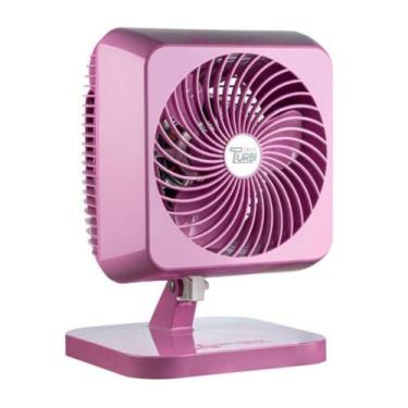 Imagem de Ventilador De Mesa ou Parede 30cm 130W 127V ROSA Oscilante Delta Turbi