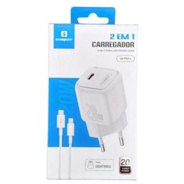 Imagem de Carregador Turbo 20w Usb Type C 2 Em 1 - SUMEXR