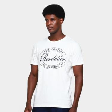 Imagem de Camiseta Colcci II Casual Masculina, Off white, M