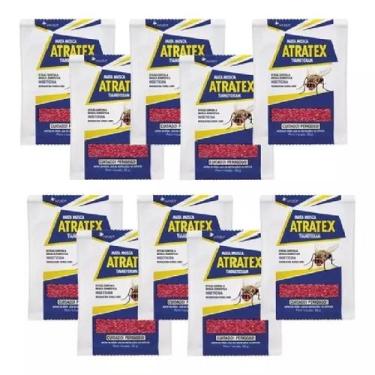 Imagem de Mata Moscas Doméstica Atratex 25g Isca Mosquicida 10 Sachês - Haxea