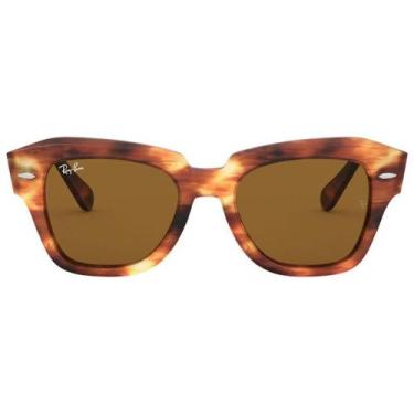 Imagem de Óculos solar Ray Ban RB 2186, Havana amadeirado, Marrom