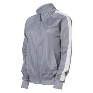 Imagem de Agasalho Speedo Feminino Basic Sports, Cinza, Extra Grande