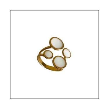 Imagem de Anel Regulável Feminino Essência Banhado a Ouro 18K ou Banhado em Ródi