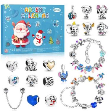 Imagem de Calendário do Advento Imiibel 24 dias DIY Charm Beads Bracelets