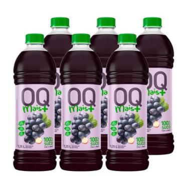 Imagem de Suco De Uva E Maçã Oq Mais+ Pet 1,35 L C/ 6 Un