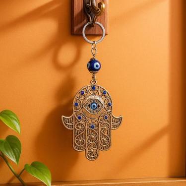 Imagem de TALISMÃ MÃO DE HAMSÁ (Chaveiro) - ENCANTAR