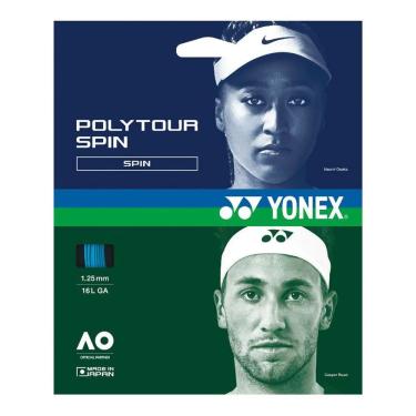 Imagem de Set de Corda para Raquete de Tênis Yonex PolyTour Rev Spin 1.25mm Verde 