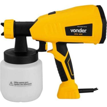 Imagem de Pistola De Pintura Elétrica Pev400 800ml Vonder Amarelo 220v, Amarelo,