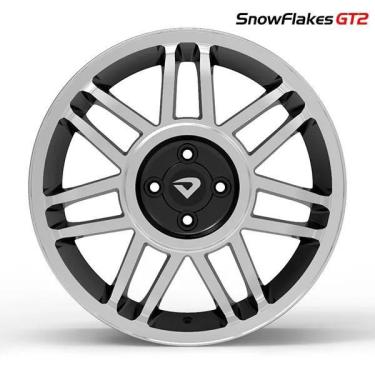 Imagem de Roda Snowflakes Aro 17 Tala 6 Et40Mm Furação 4X100Mm Preto D