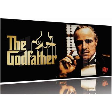 Imagem de Quadro Decorativo Poderoso Chefão 130x60 Moldura Preta 2x2