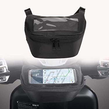 Imagem de Heinmo Bolsa para luvas de bicicleta para motocicleta, bolsa de armazenamento para guidão, bolsa para celular, bolsa de fone de ouvido para Xmax Xmax300 Xmax250 Xmax400 Xmax125