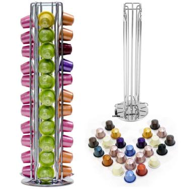 Imagem de Suporte Porta Cápsula Nespresso Em Metal Para 40 Cápsulas Lorben