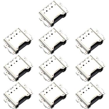 Imagem de HUANGYUNCHAO Acessórios telefônicos Conector de porta de carregamento de 10 PCS para Samsung Galaxy A9 2018 SM-A920 Substituição do telefone celular