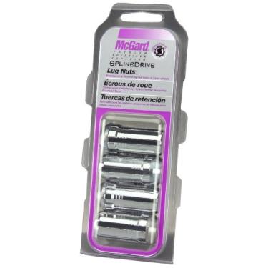 Imagem de McGard 65315 Porca de ranhura para assento de cone cromado (tamanho de rosca M14 x 1,5) Conjunto de 4